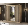 Schrank Giulia 180 mit Spiegel - Eiche Artisan