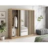 Schrank Giulia 180 mit Spiegel - Eiche Artisan