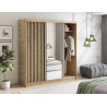 Schrank Giulia 180 mit Spiegel - Eiche Artisan