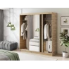 Schrank Giulia 180 mit Spiegel - Eiche Artisan