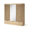 Schrank Yoga 120 mit Spiegel - Eiche Artisan