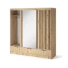Schrank Yoga 120 mit Spiegel - Eiche Artisan
