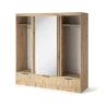 Schrank Yoga 120 mit Spiegel - Eiche Artisan