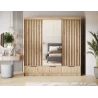 Schrank Yoga 120 mit Spiegel - Eiche Artisan