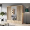 Schrank Yoga 120 mit Spiegel - Eiche Artisan