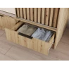 Schrank Yoga 120 mit Spiegel - Eiche Artisan