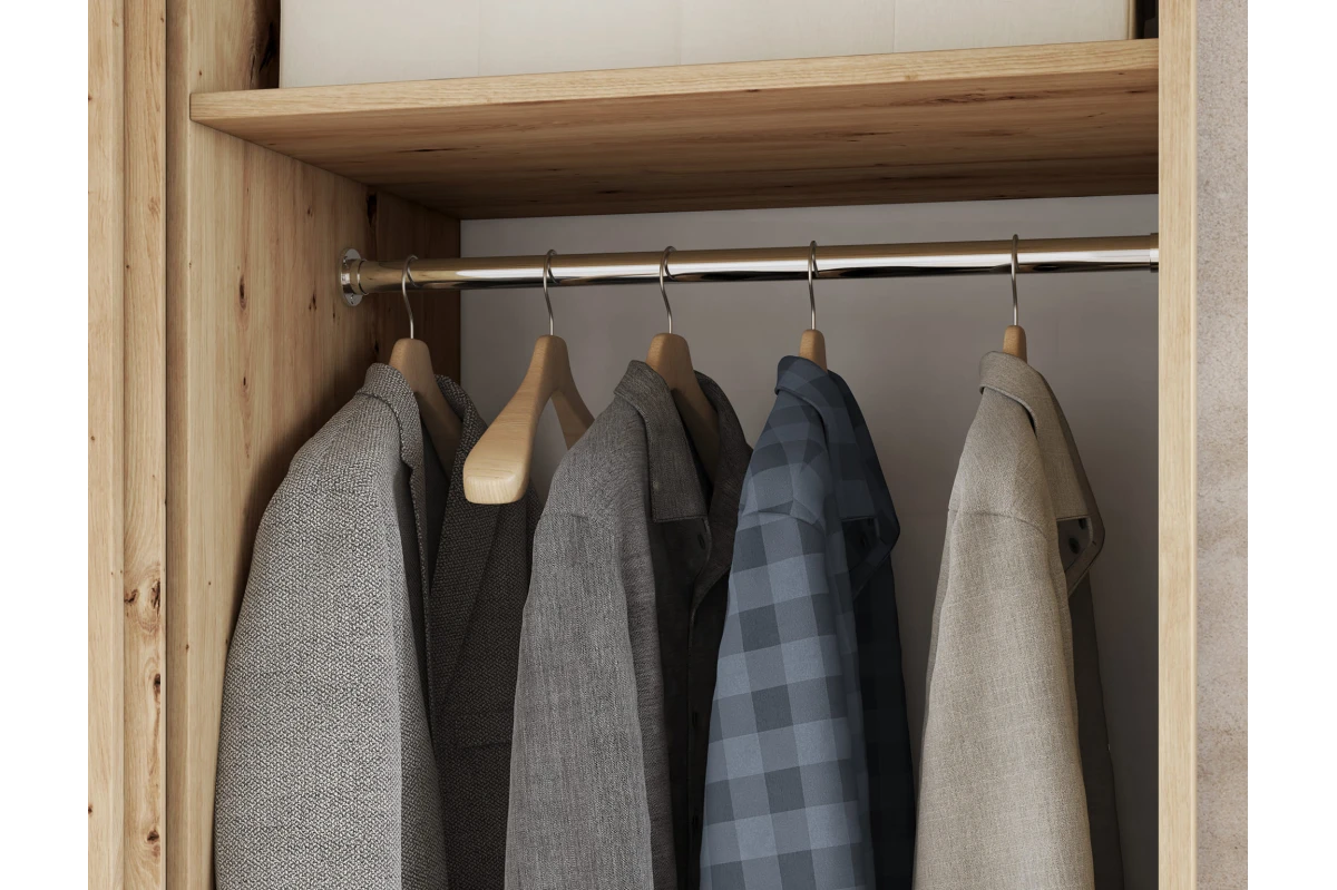 Schrank Yoga 120 mit Spiegel - Eiche Artisan