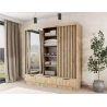 Schrank Yoga 120 mit Spiegel - Eiche Artisan