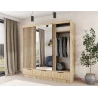 Schrank Yoga 120 mit Spiegel - Eiche Artisan