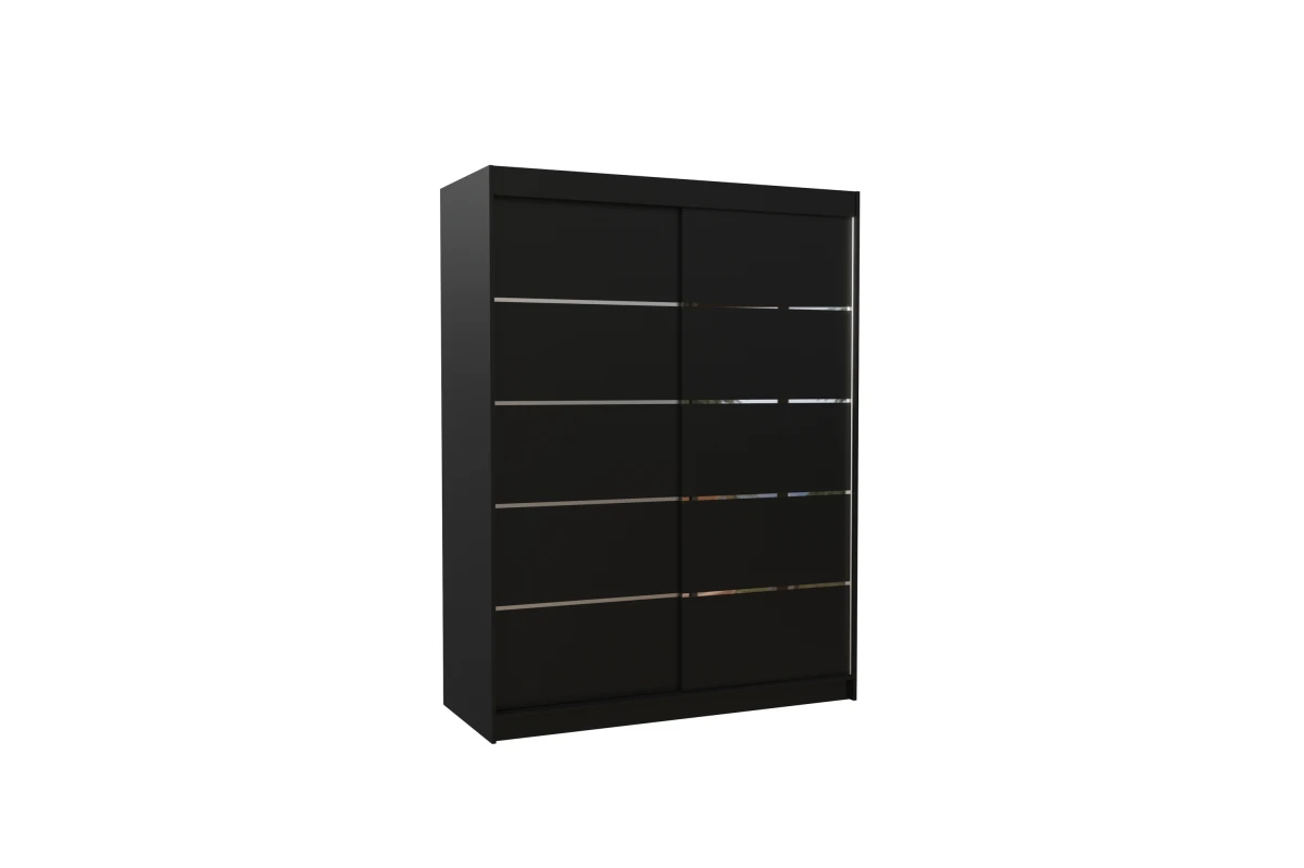 Schiebetürenschrank Velano 150 – Schwarz