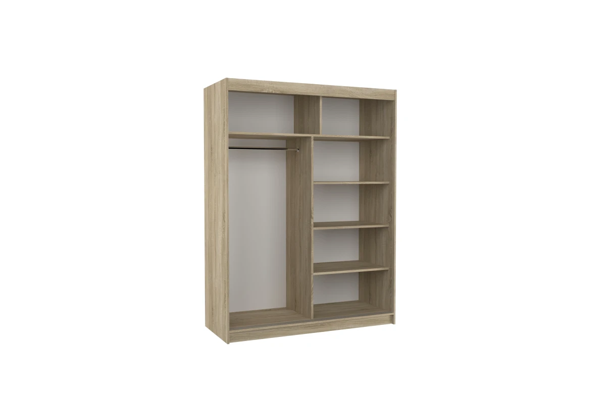 Schiebetürenschrank Velano 150 – Schwarz