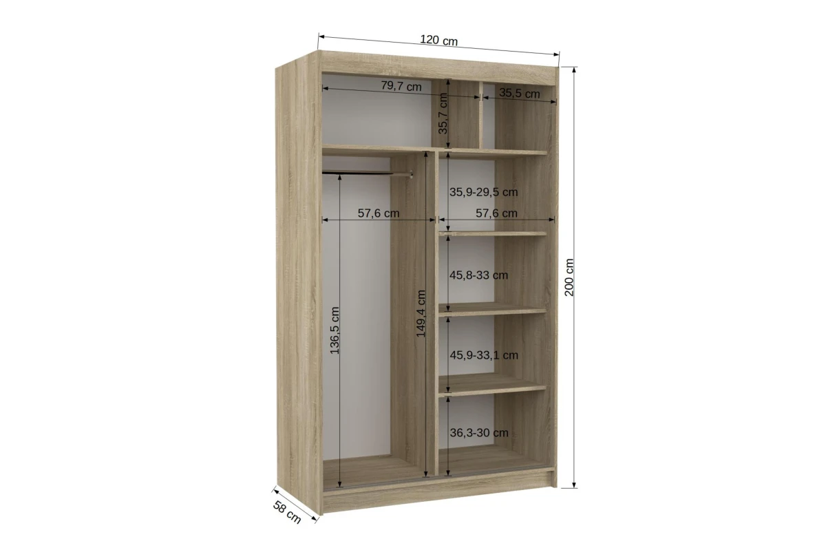 Schiebetürenschrank Lumora 120