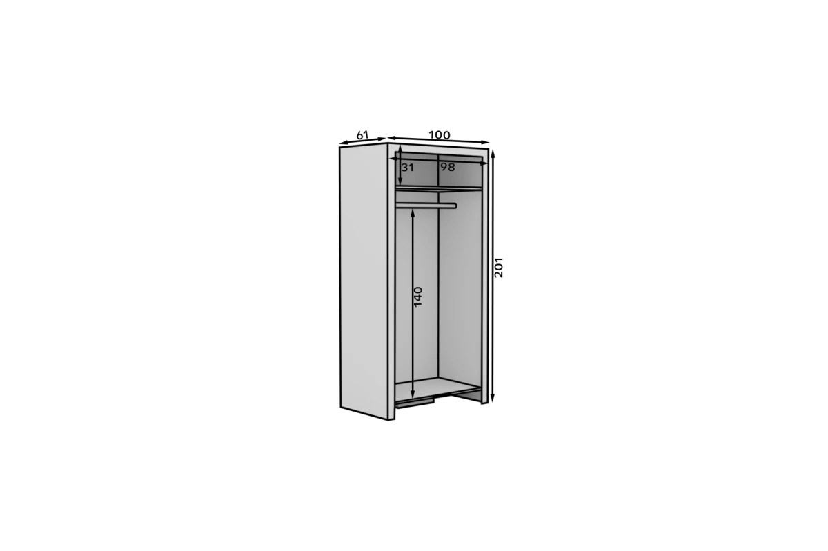 Drehtürenschrank Rosse