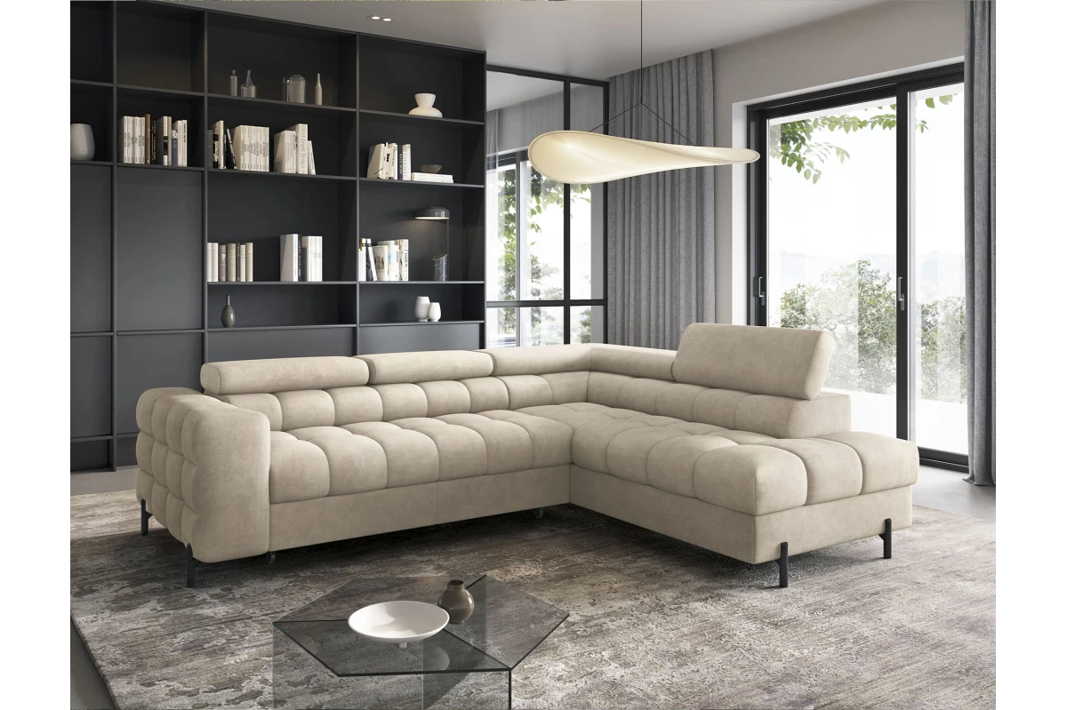 Ecksofa Ferrucio L - Weiß (Royal 01)
