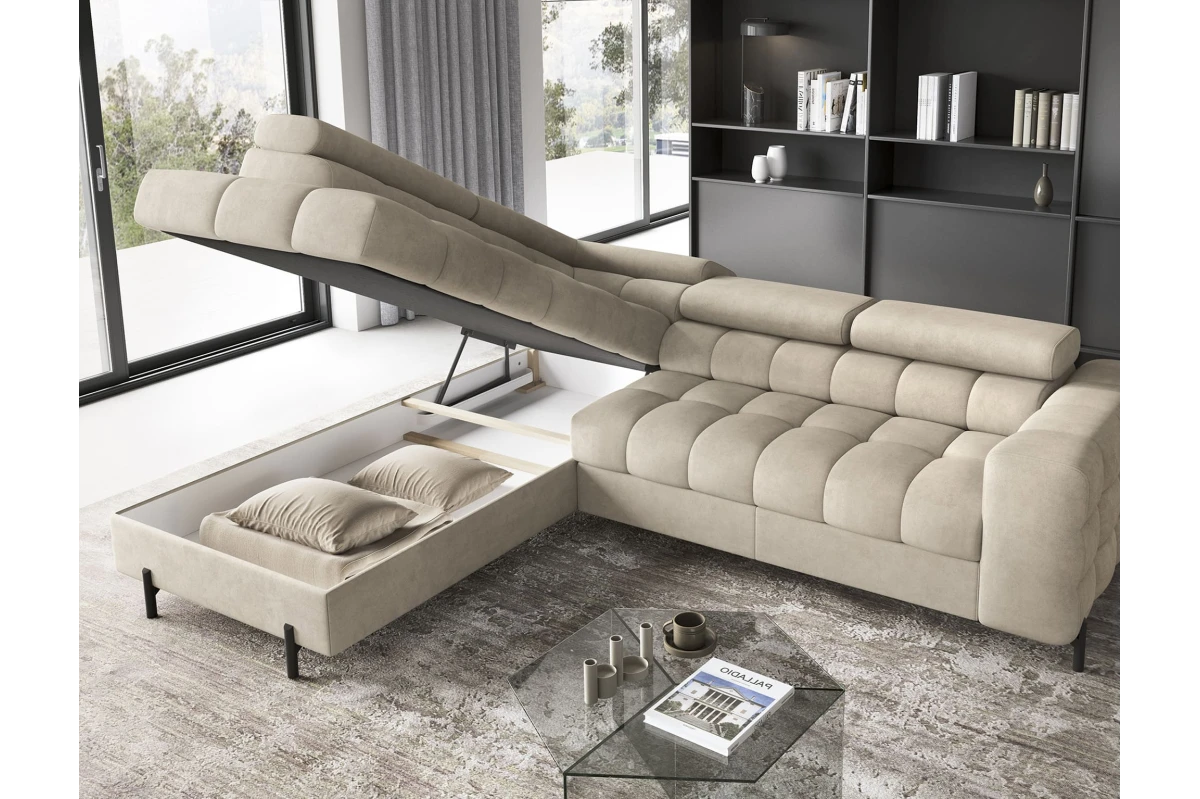 Ecksofa Ferrucio L - Weiß (Royal 01)