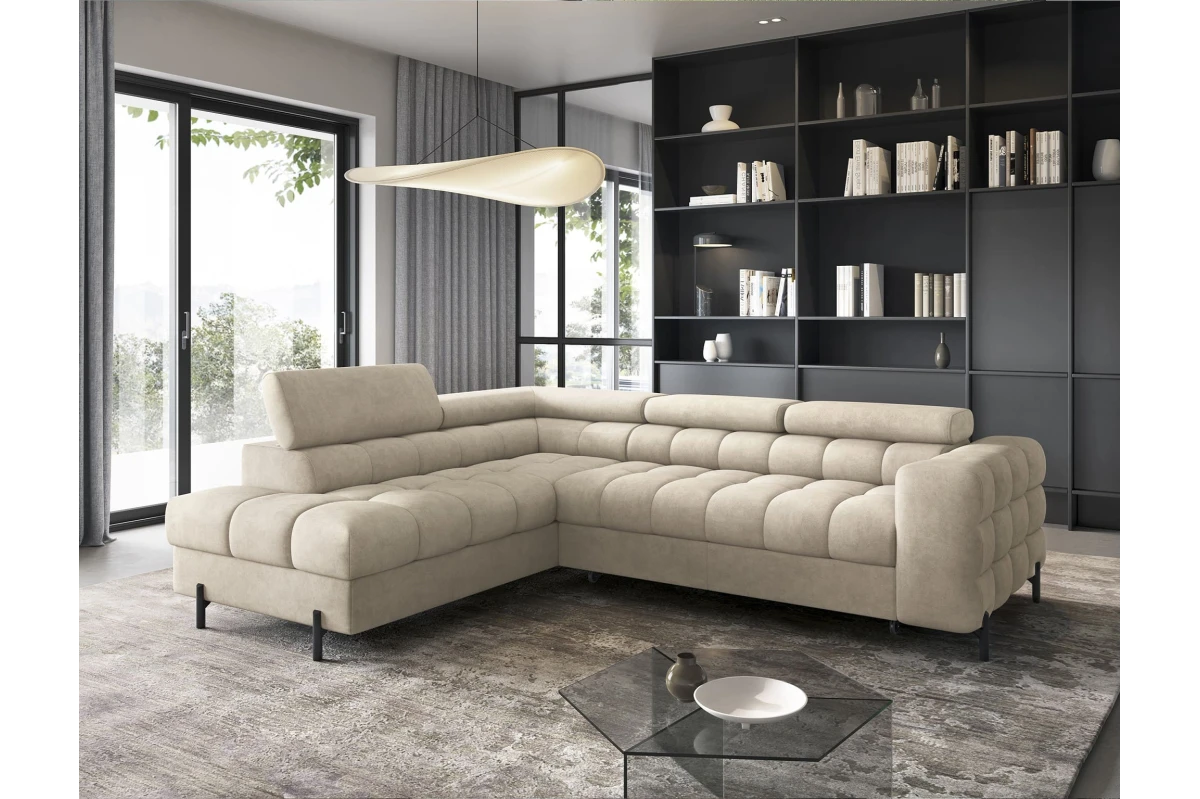 Ecksofa Ferrucio L - Weiß (Royal 01)