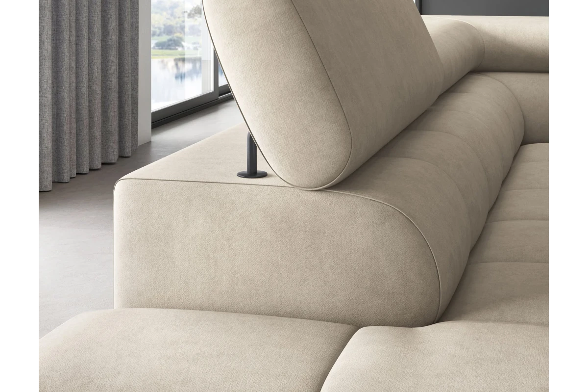 Ecksofa Ferrucio L - Weiß (Royal 01)