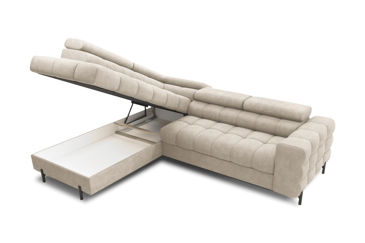 Ecksofa Ferrucio L - Weiß (Royal 01)