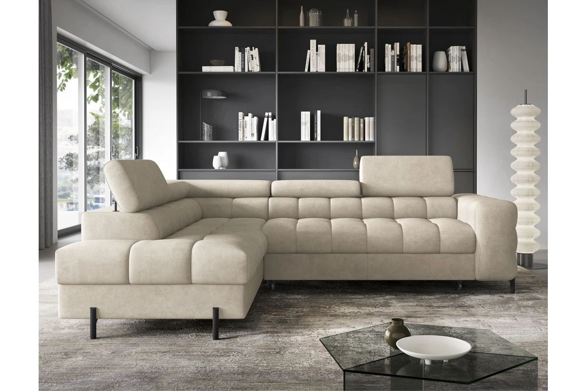 Ecksofa Ferrucio L - Weiß (Royal 01)