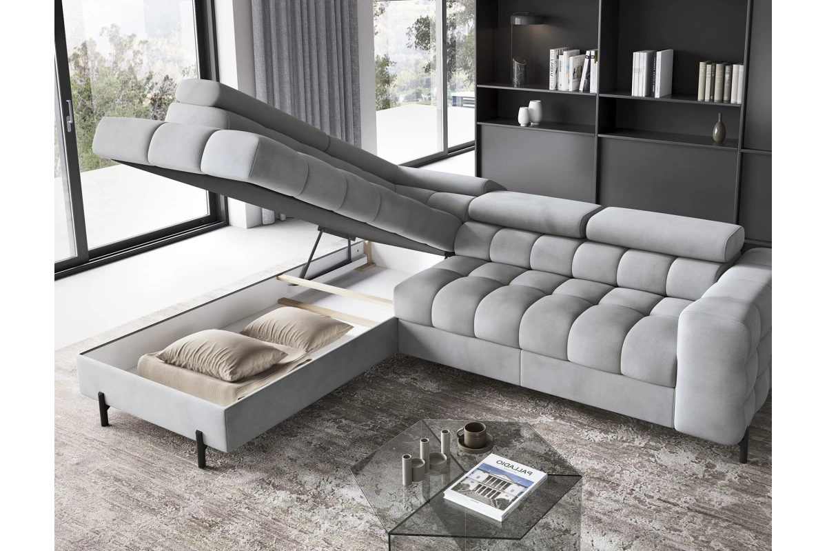 Ecksofa Ferrucio L - Weiß (Royal 01)