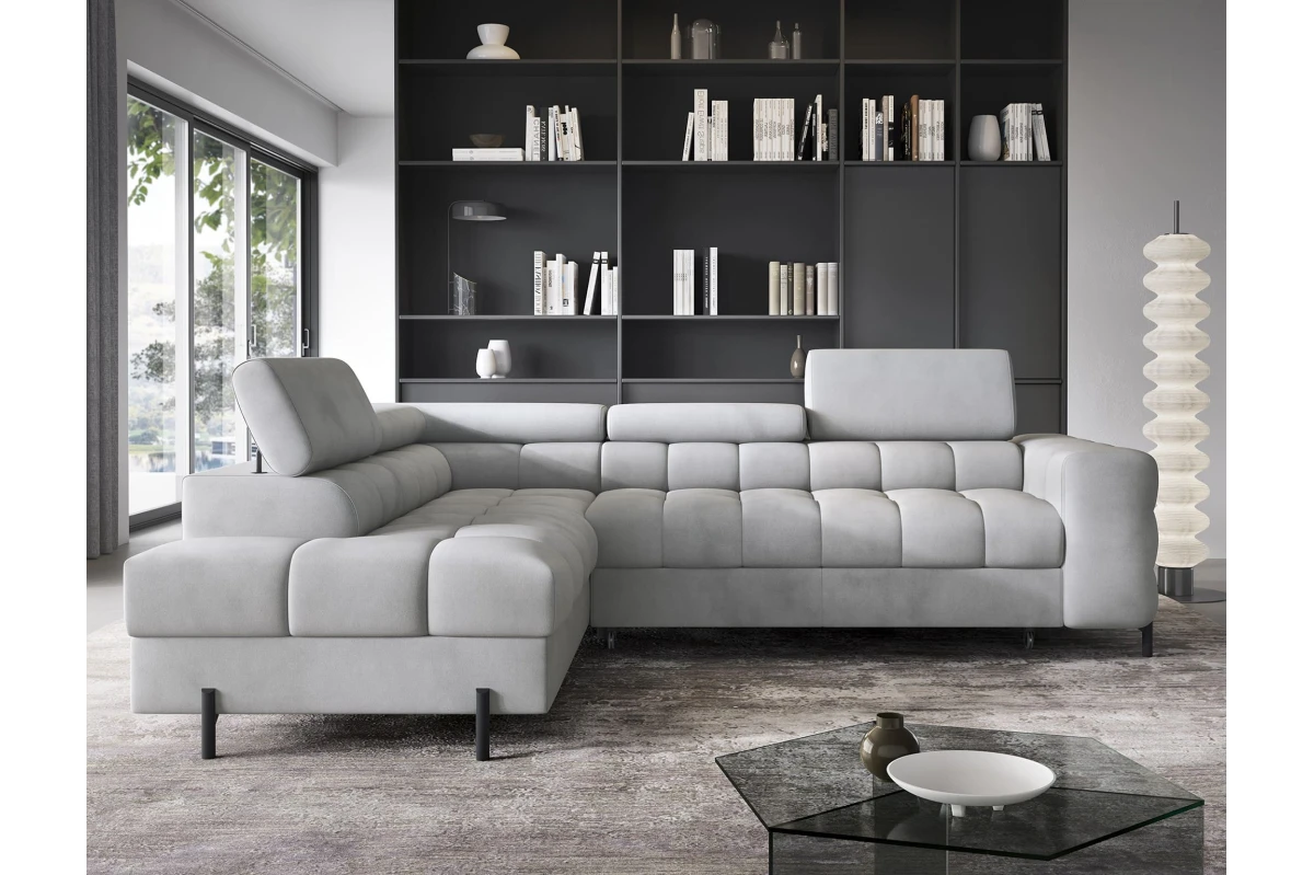 Ecksofa Ferrucio L - Weiß (Royal 01)