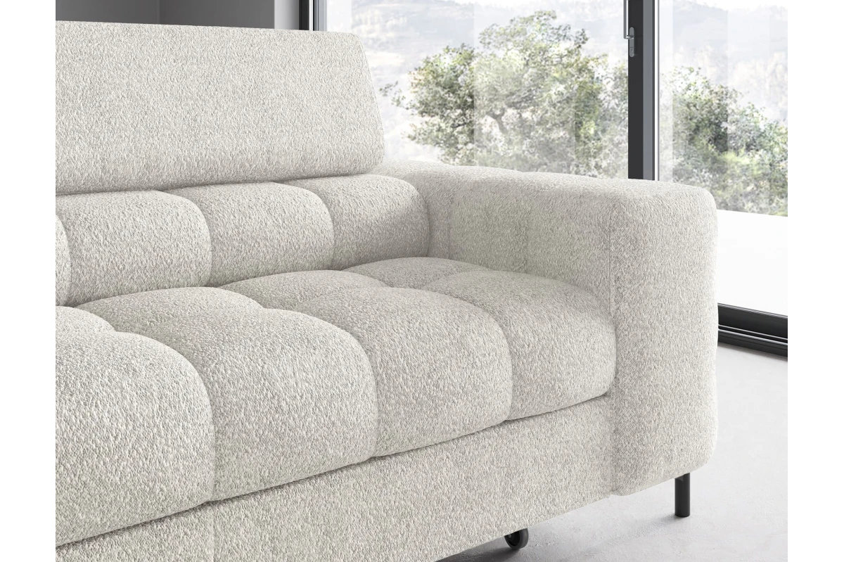 Ecksofa Ferrucio L - Weiß (Royal 01)
