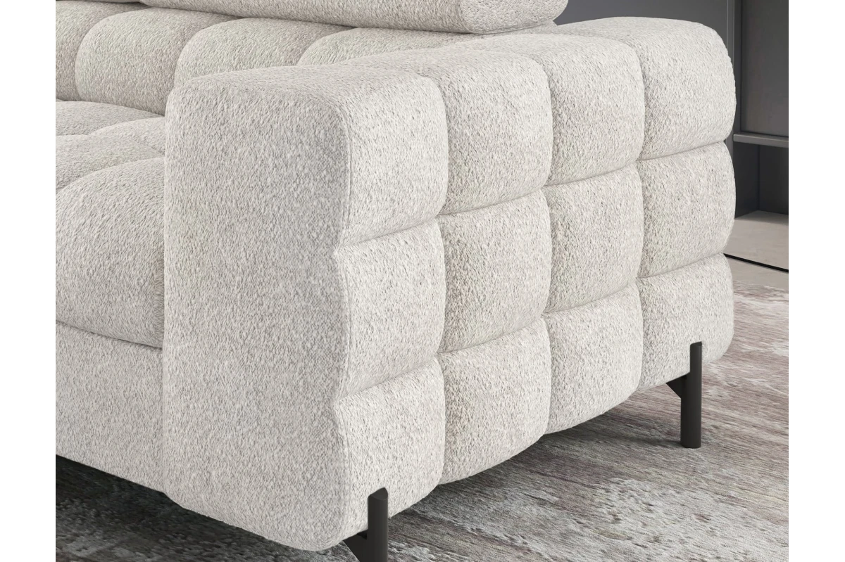 Ecksofa Ferrucio L - Weiß (Royal 01)