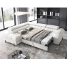 Ecksofa Ferrucio L - Weiß (Royal 01)