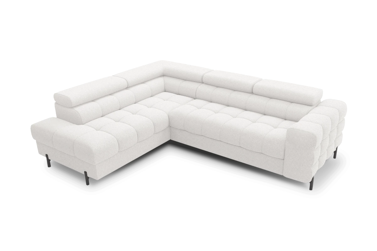Ecksofa Ferrucio L - Weiß (Royal 01)