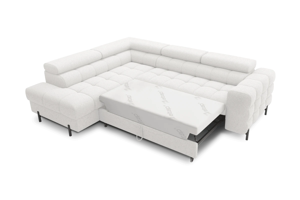 Ecksofa Ferrucio L - Weiß (Royal 01)