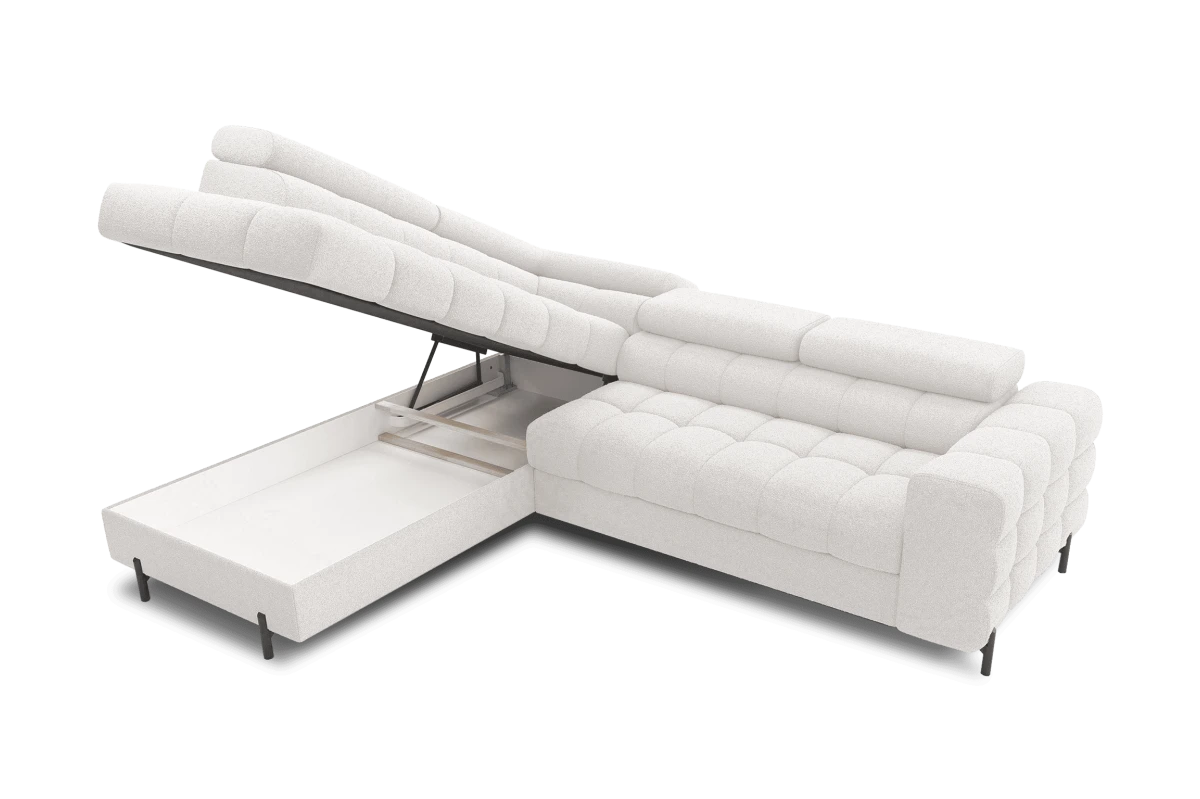 Ecksofa Ferrucio L - Weiß (Royal 01)