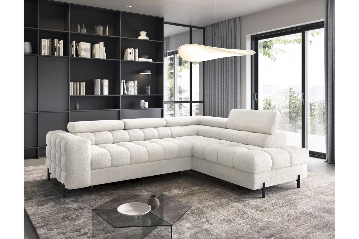Ecksofa Ferrucio L - Weiß (Royal 01)