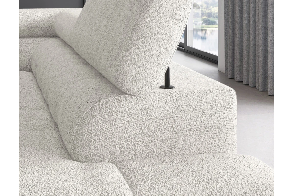 Ecksofa Ferrucio L - Weiß (Royal 01)