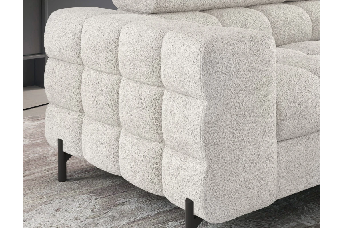 Ecksofa Ferrucio L - Weiß (Royal 01)