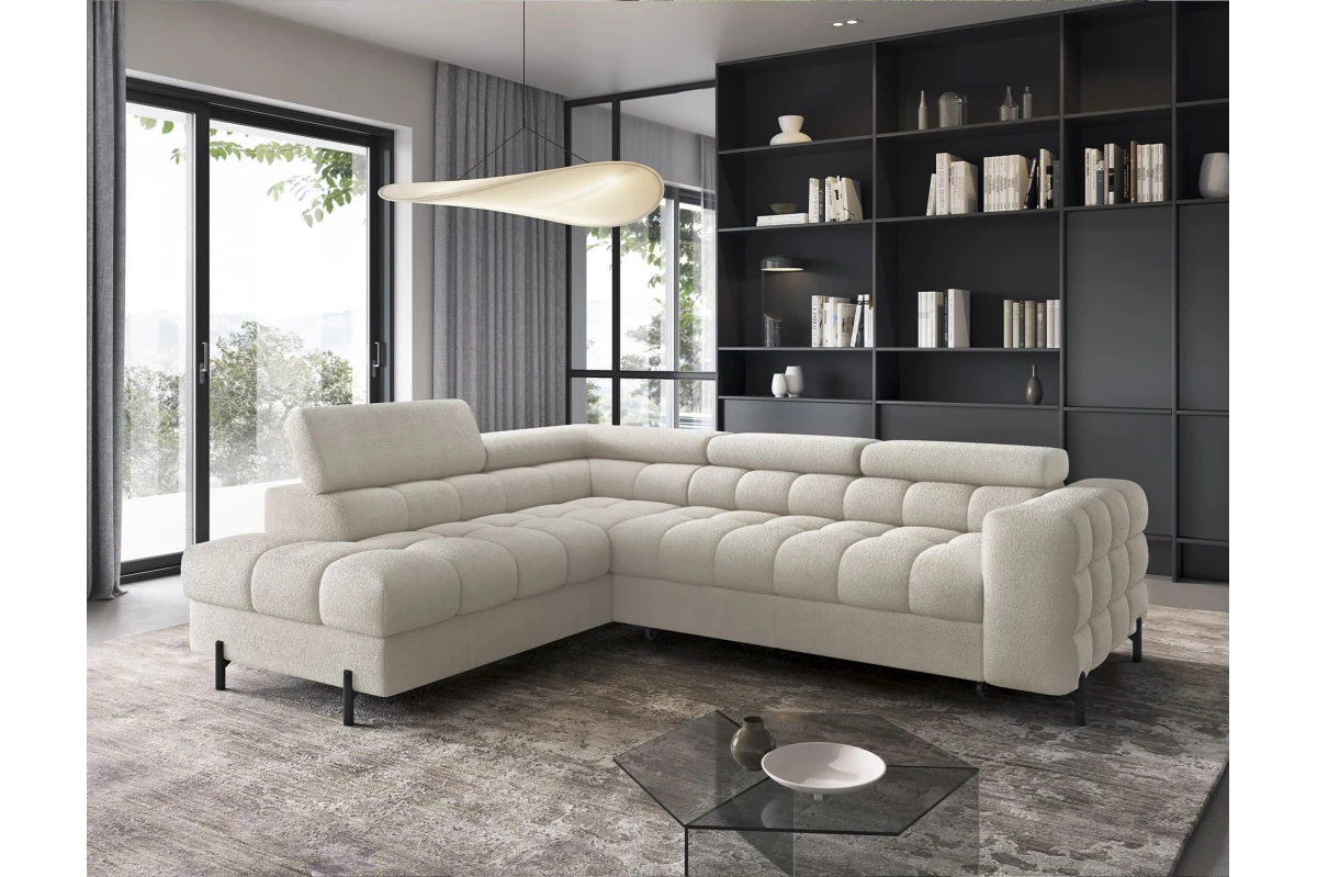 Ecksofa Ferrucio L - Weiß (Royal 01)
