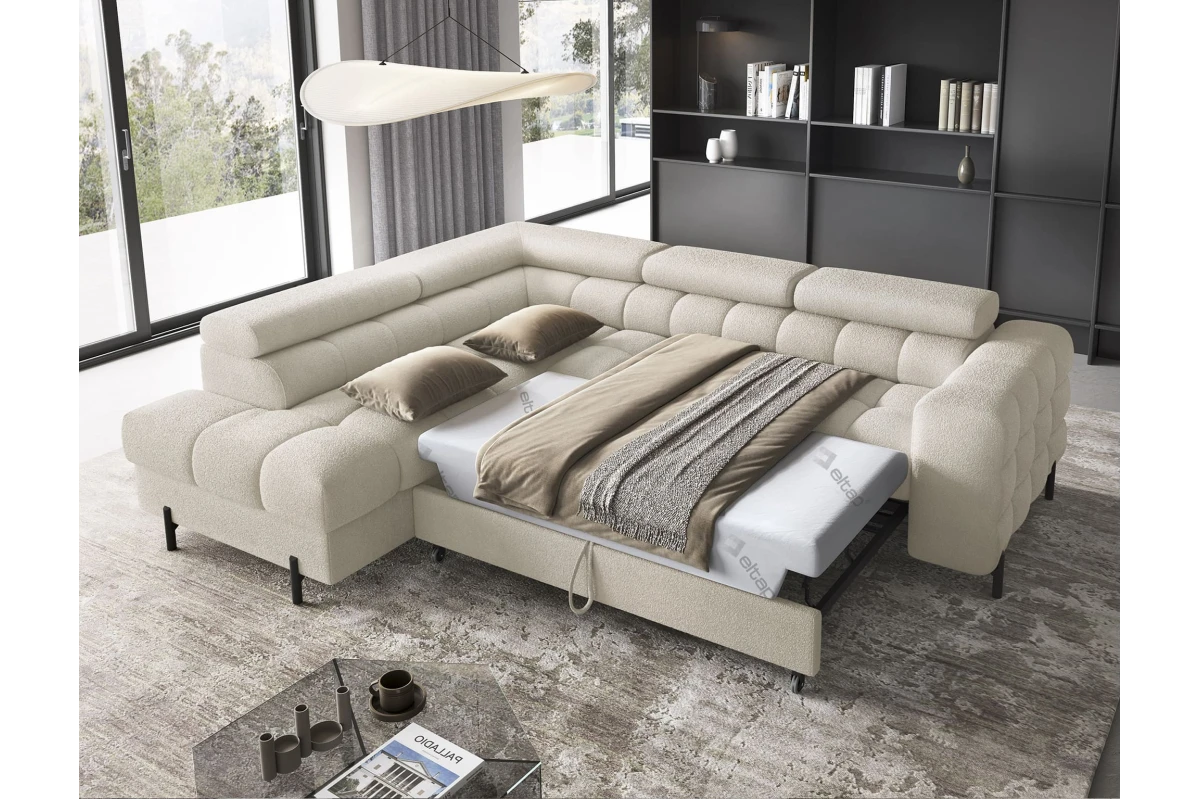 Ecksofa Ferrucio L - Weiß (Royal 01)