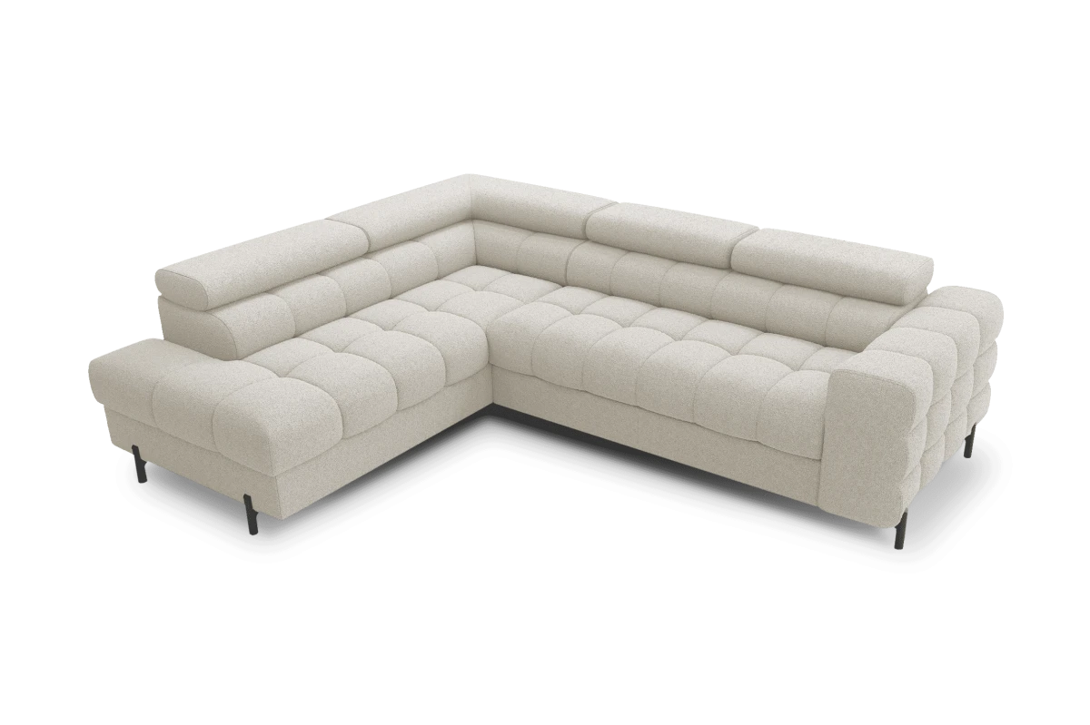Ecksofa Ferrucio L - Weiß (Royal 01)
