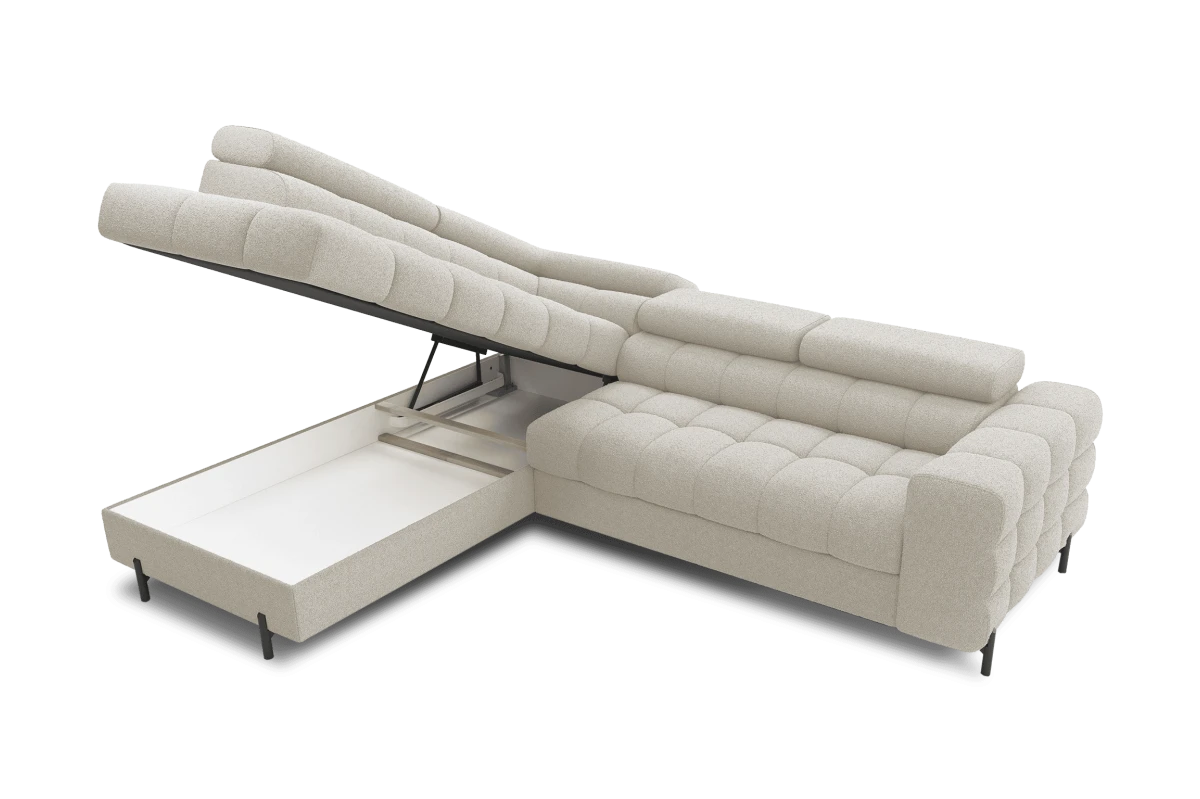Ecksofa Ferrucio L - Weiß (Royal 01)