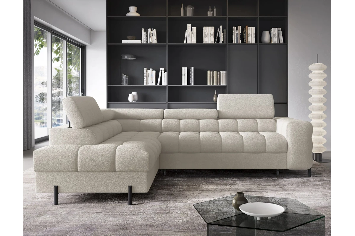 Ecksofa Ferrucio L - Weiß (Royal 01)