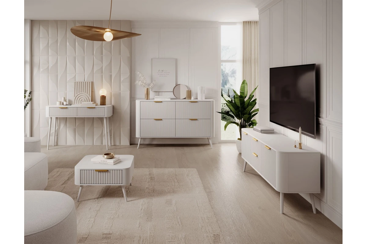 TV-Schranke Ixia - Weiß