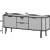 TV-Schranke Ixia - Weiß