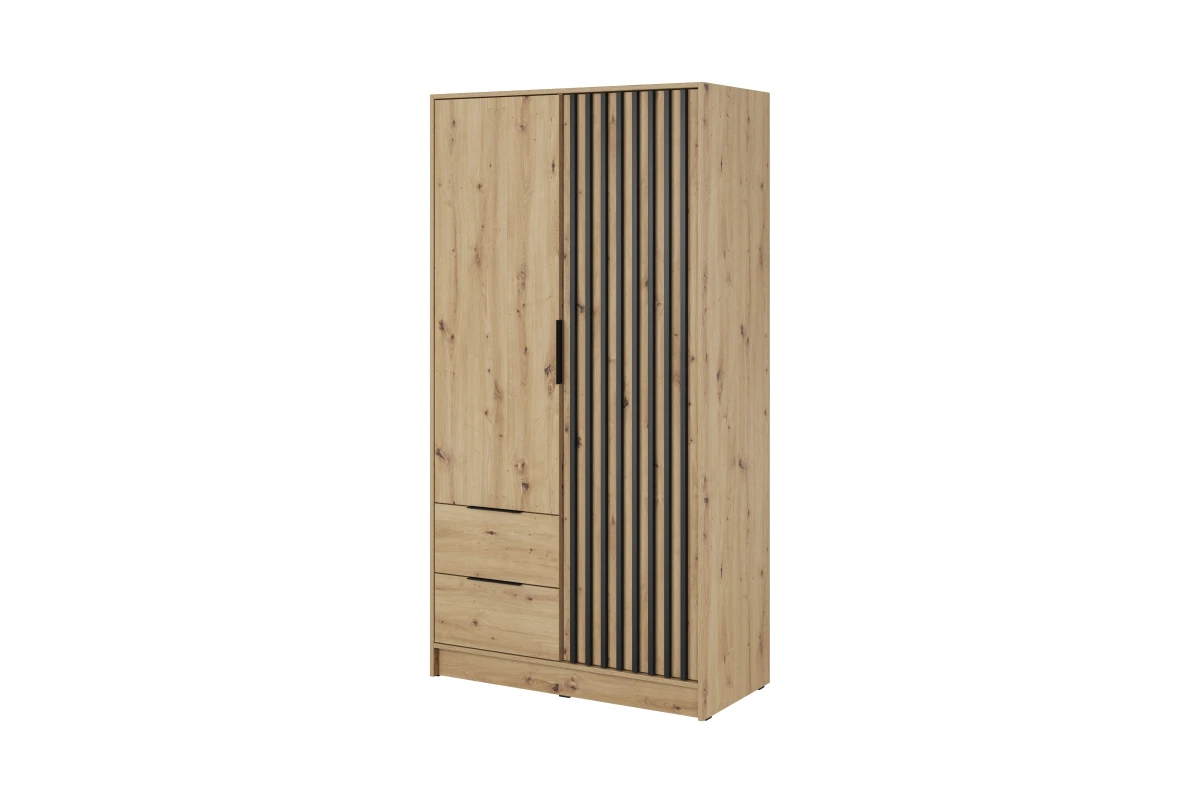 Kleiderschrank John 4D mit Spiegiel Kaschmir