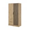 Kleiderschrank John 4D mit Spiegiel Kaschmir