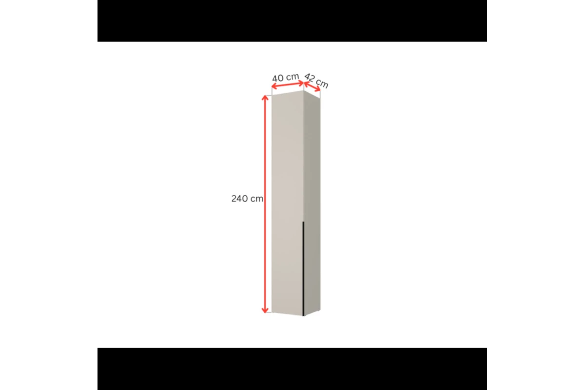 Drehtürenschrank LUMA 40 - Kaschmir