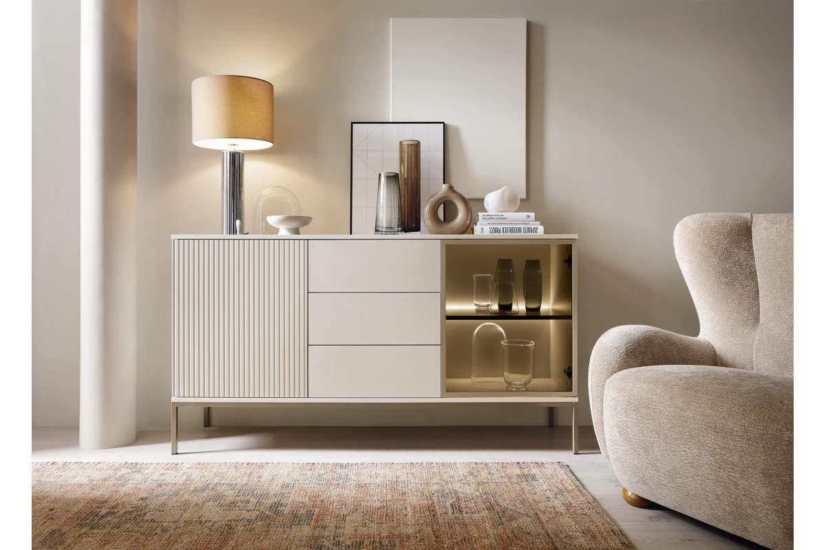Kommode Sideboard Sentino SSZ154 + LED + Schubladen