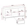 Kommode Sideboard Sentino SSZ154 + LED + Schubladen