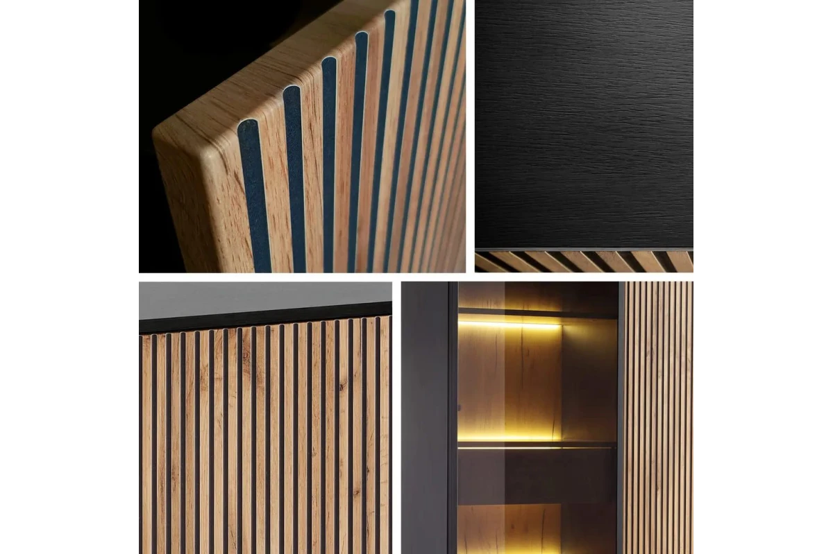 Kommode Sideboard Sentino SSZ154 + LED + Schubladen