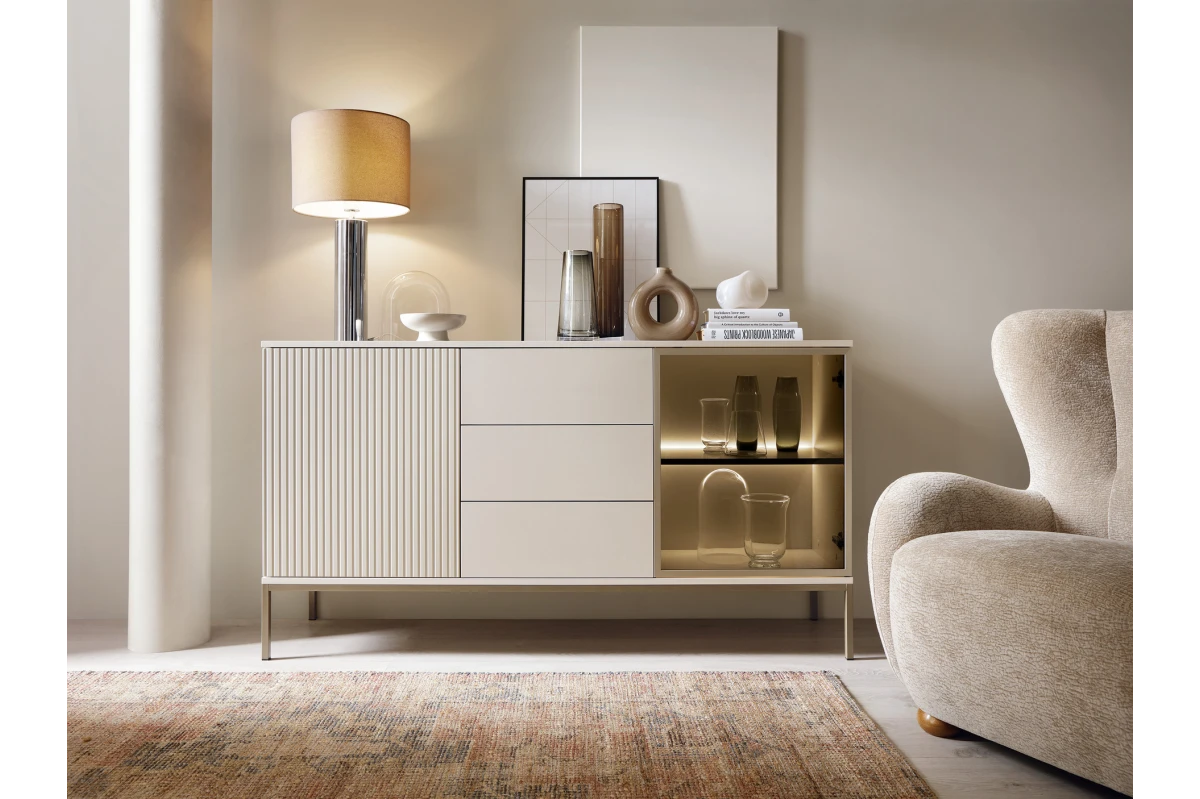 Kommode Sideboard Sentino SSZ154 + LED + Schubladen