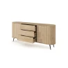 Kommode NOLI 196 mit abgerundeten Seiten – Sideboard Eiche