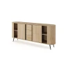 Kommode NOLI 196 mit abgerundeten Seiten – Sideboard Eiche